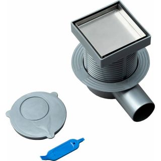 Душевой трап Logan L005-100 с решеткой Нержавеющая сталь под плитку